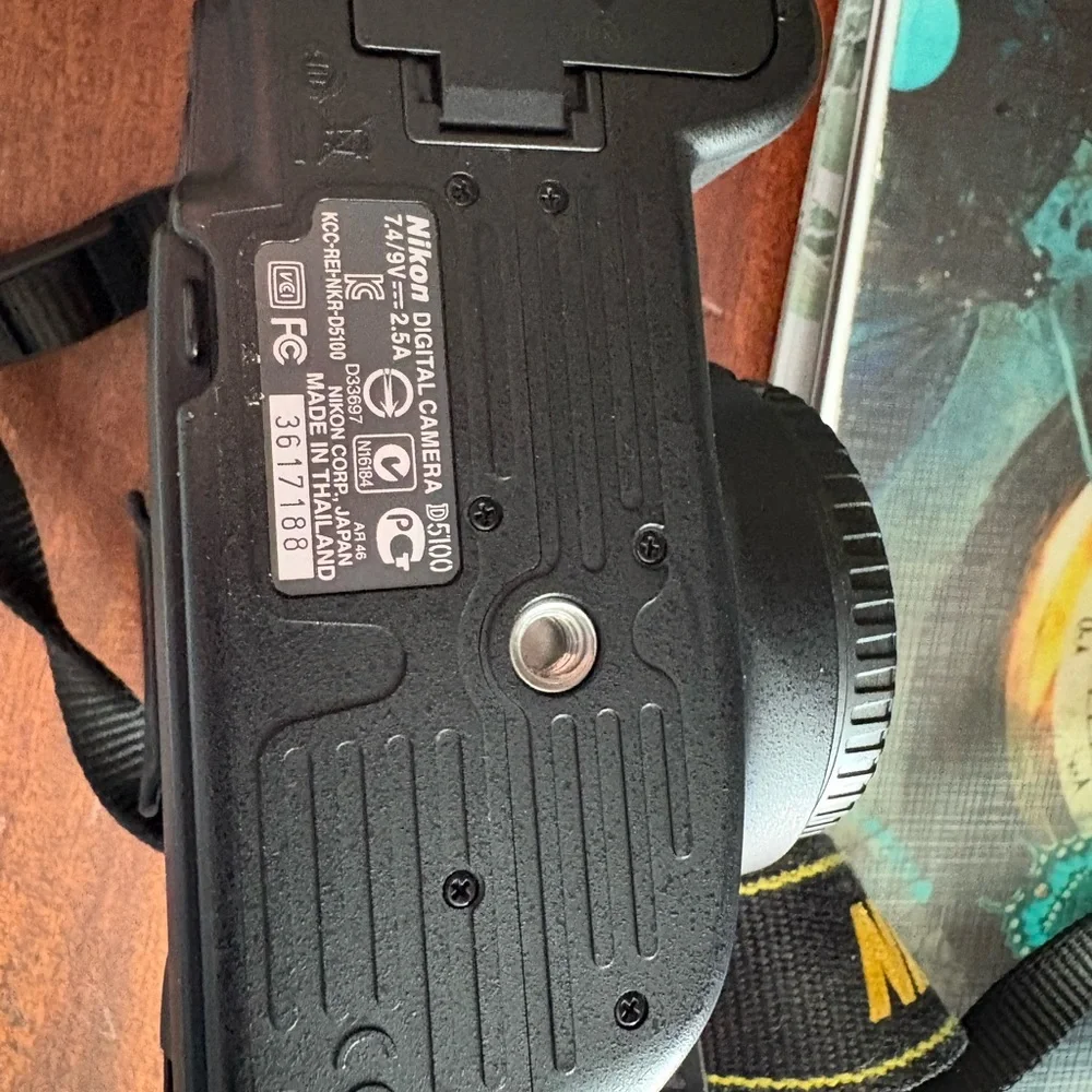 Nikon d5100 digital SLR camera.